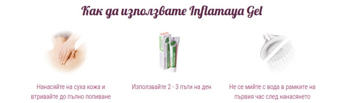 inflamaya gel инструкция за употреба