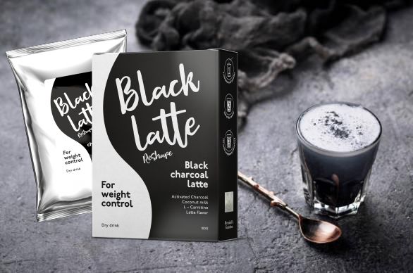 Black Latte и чаша с активен въглен